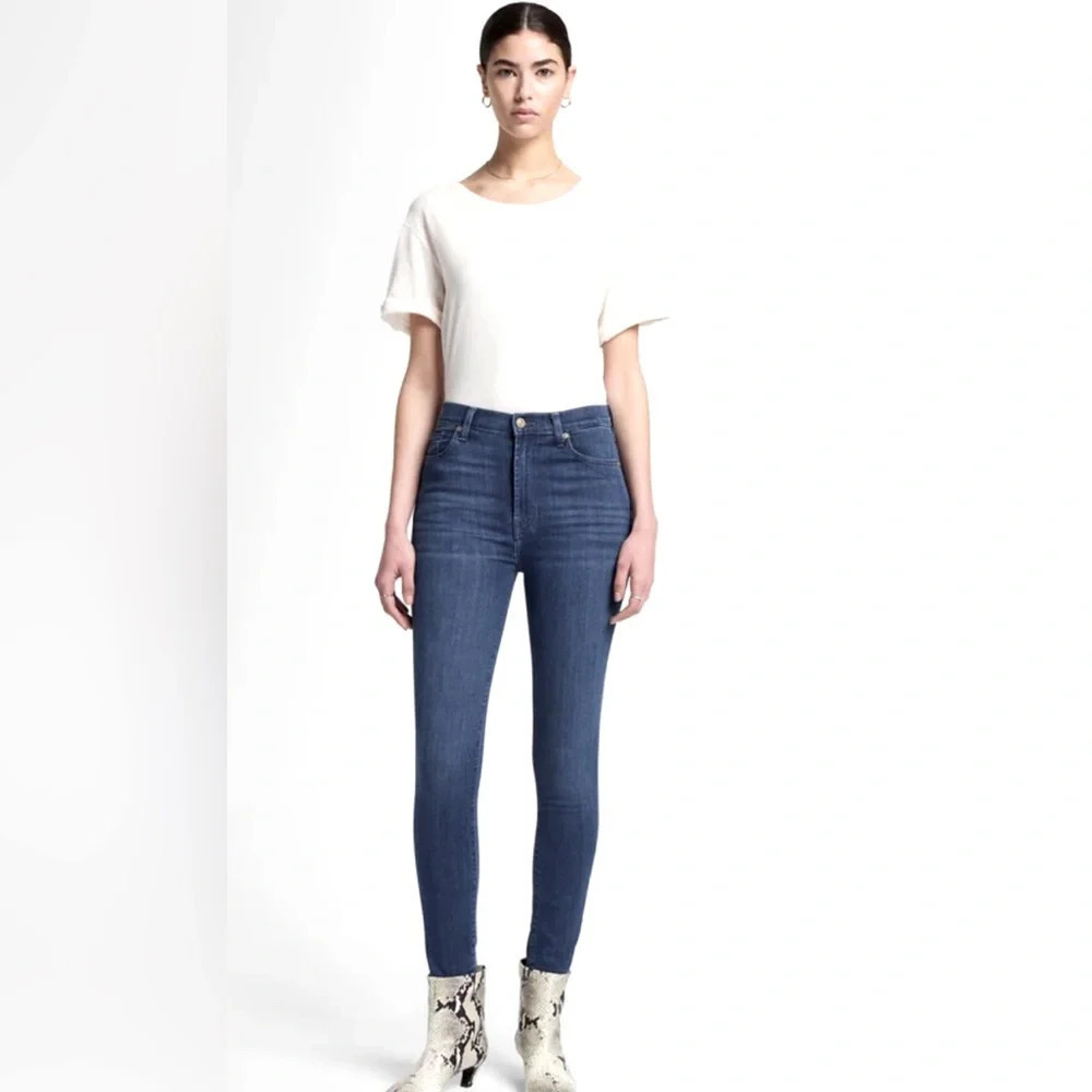7 for all mankind skinny ankle size 24 jeans